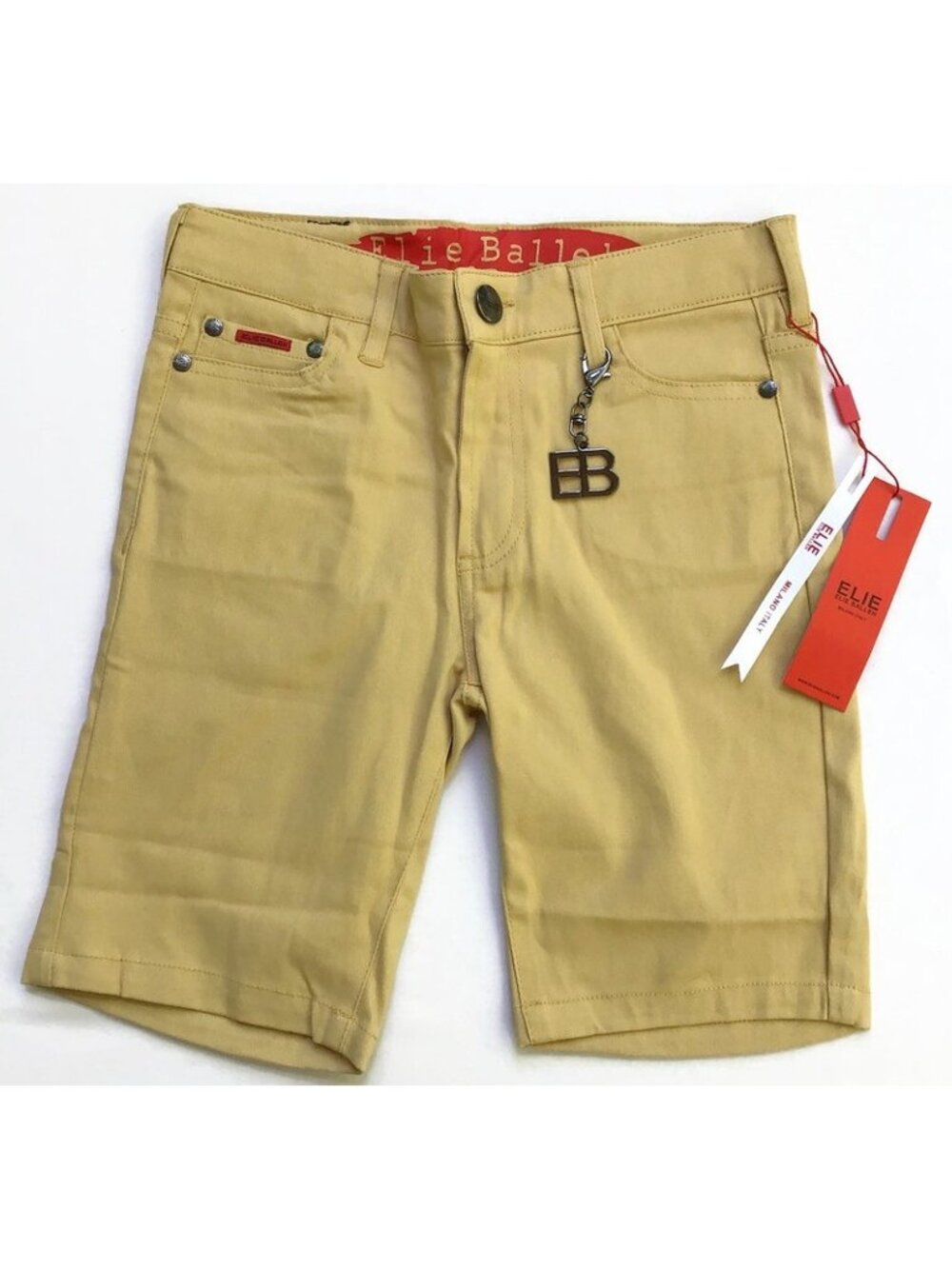 Elie Balleh Milano Italy Boys Khaki Tan Shorts Size 10 Denim’s Collection